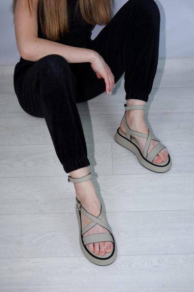 Сандалии женские <D663-6-N05= зел/к>