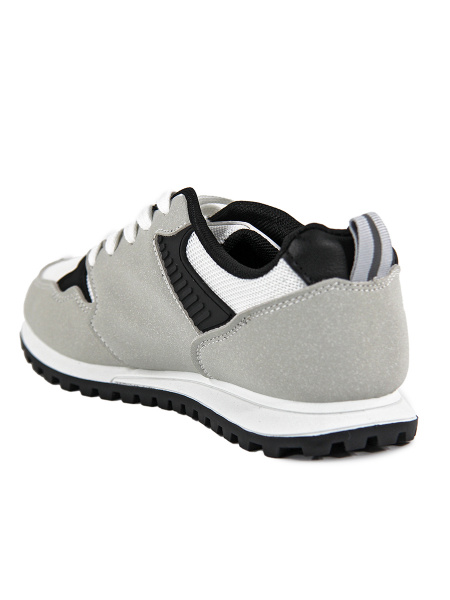 Кроссовки женские лето <K6501-6 серы+бел/тек>