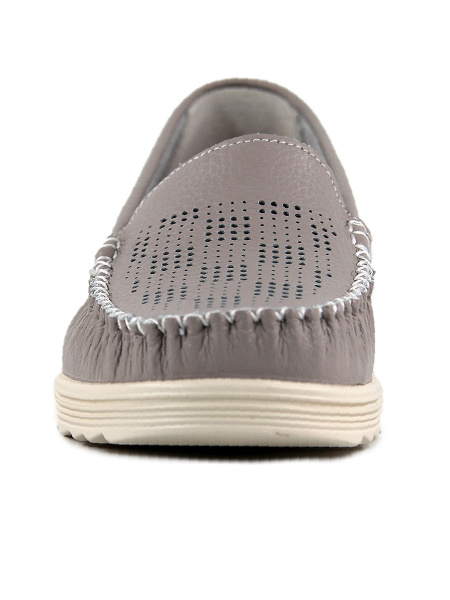 Мокасины женские лето <K241-BD-04-C серы/к>