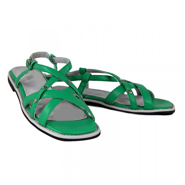 Сандалии женские <L187-L584-3 зел/к>