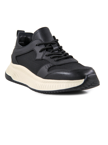 Кроссовки мужские лето <ZS204-1черный/к+т>