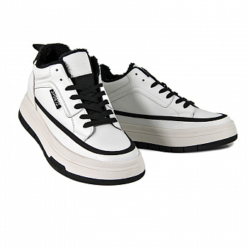 Кеды женские демис <C6633 бел+ч/к>