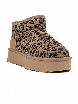 Угги женские зимние <934-243 леопард/з>