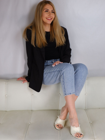 Сабо женские <L-C854-K4431-2 бел/тек>