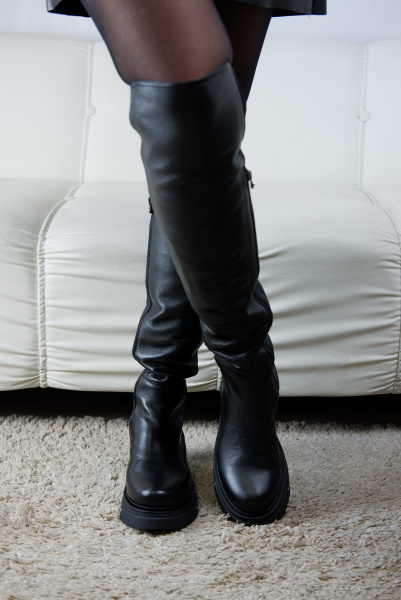 Ботфорты женские зимние <MA133COC ч/к>