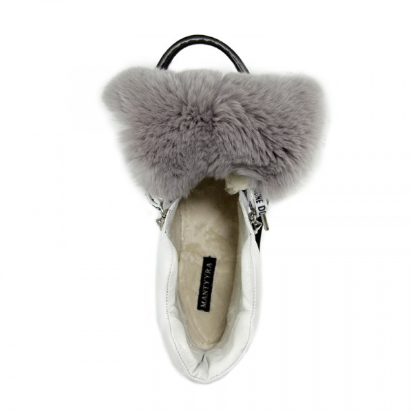 Ботинки женские демис <H001-3637-N430B (M) бел/к>