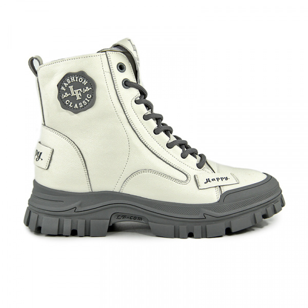 Ботинки женские зимние <LF989BEPM/8= беж+серы/к>