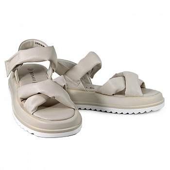 Сандалии женские <31W26-28-091=светло-беж/к>