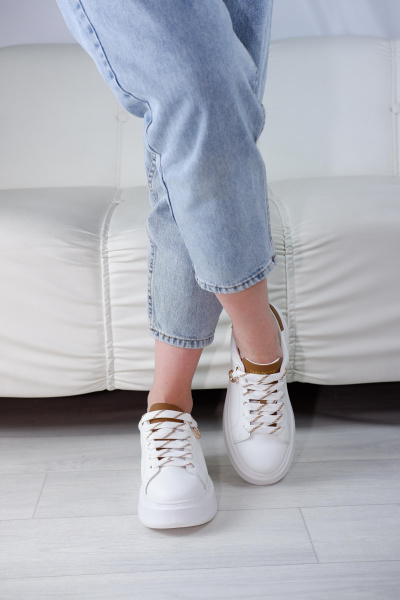 Кеды женские <35-89-2= бел/к>