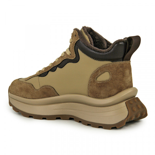 Кроссовки женские демис <OBJ-A1-613= беж/з+к>