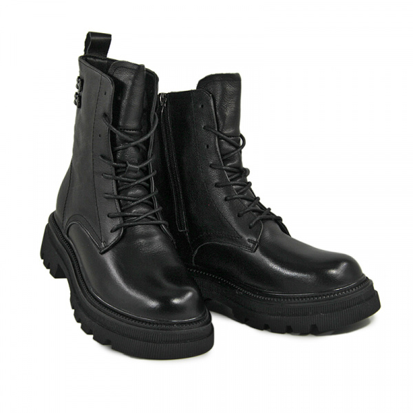 Ботинки женские зимние <21776-H-M= чер/к>