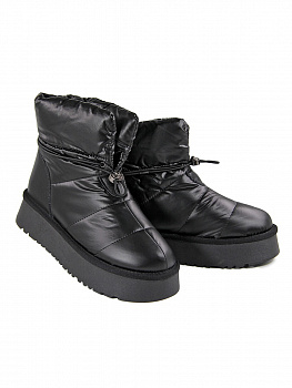 Дутыши женские зимние <J2378-1  чер/тек>