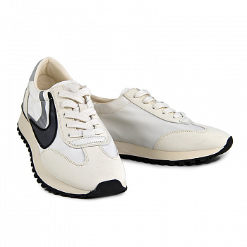 Кроссовки женские <6123-1-H бел+ч/к+т>