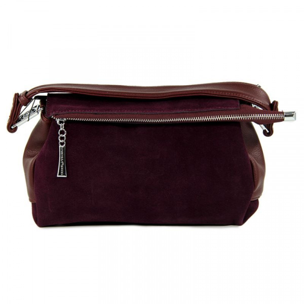 Сумка женская  <3382-80A борд/замша+эко к>