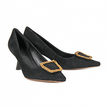 Туфли женские <CE105-600-1(6P)= чер/з>