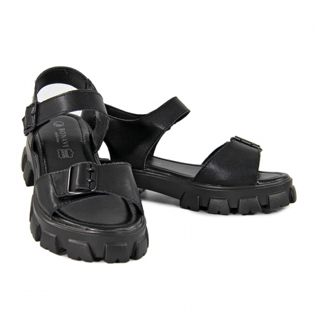 Сандалии женские <12F6-15-101= чер/к>