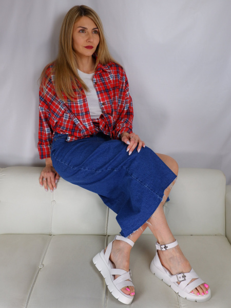 Сандалии женские <K-L-B30811-338 бел/к>