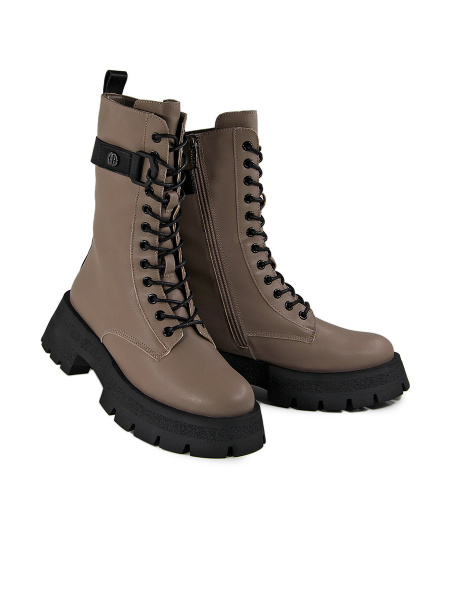 Ботинки женские зимние <U433-031 беж/к>