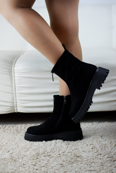 Ботинки женские зимние <A63-1714M-C9 ч/з>