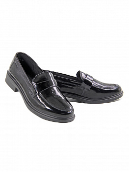 Лоферы женские <LT-24N5921-1L ч/нат лак к>