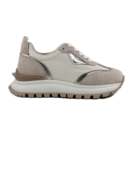 Кроссовки женские <AS24-019-2 беж+зол/з+к+т>