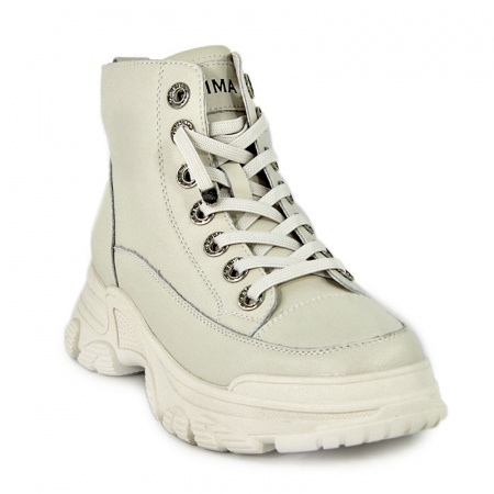 Кеды женские демис <T1816-1= бежевый/к>