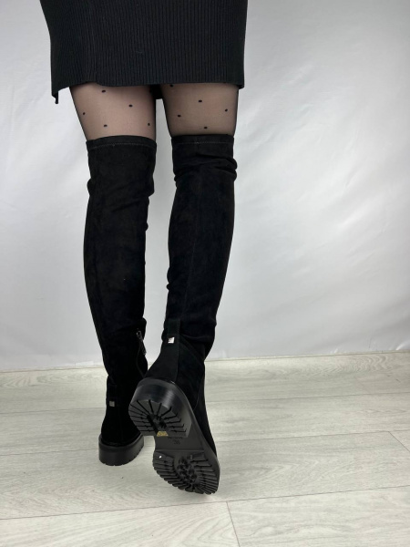 Сапоги женские зимние <77634BM-B= ч/з>