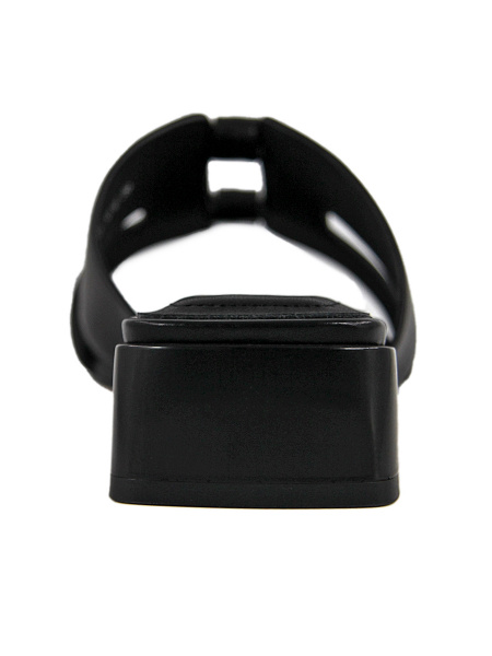 Сабо женские <L1575-10-H черный/кожа>