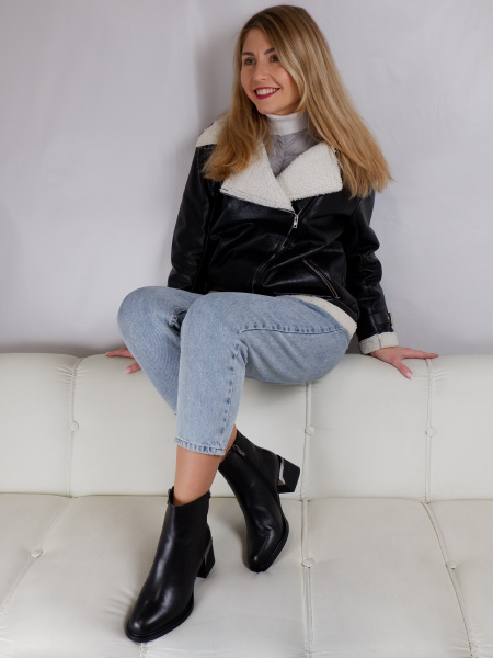 Ботильоны женские зимние <W1051-5M1127M-B931= ч/к>