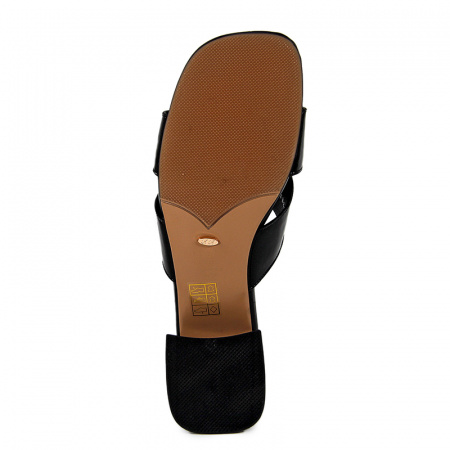 Сабо женские <233-2-H/5-0/6= чер/нат ла>