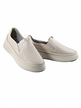 Слипоны женские лето <KZ184-031 беж/к>