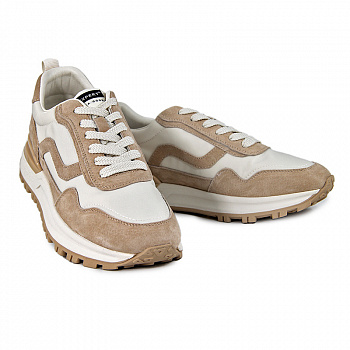 Кроссовки женские <OBJ-B1-771= беж/з+тек>