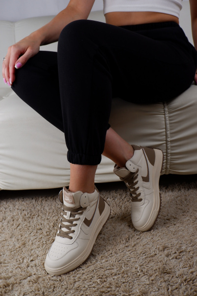 Кеды женские демис <6699R беж/к>