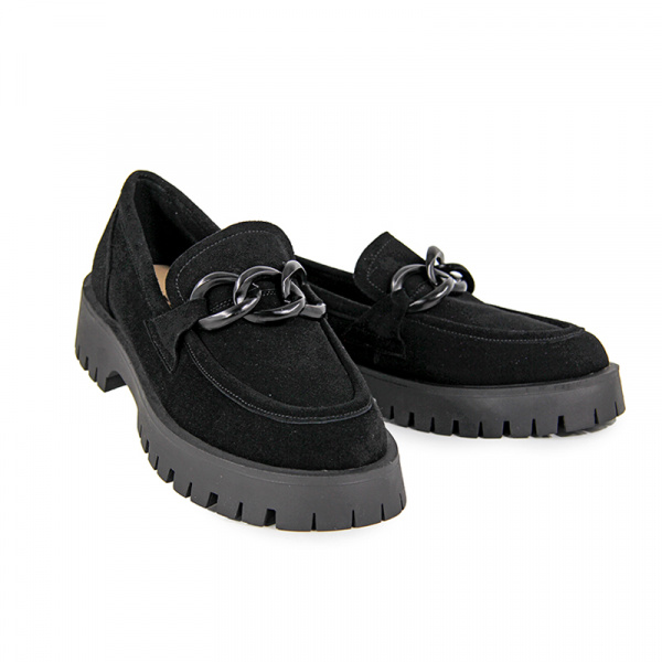 Лоферы женские <PF1375-21367-2= чер/з>