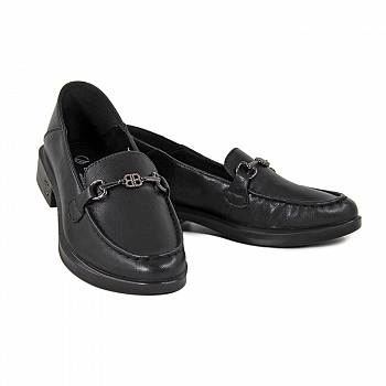 Лоферы женские <1R3-10-101 ч/к>