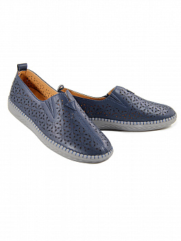 Слипоны женские лето <PDA185-2 син/к>