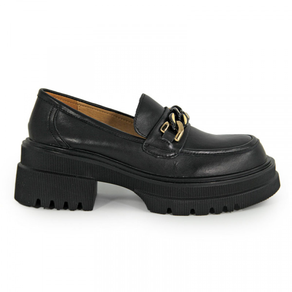 Лоферы женские <01H-B039= ч/к>