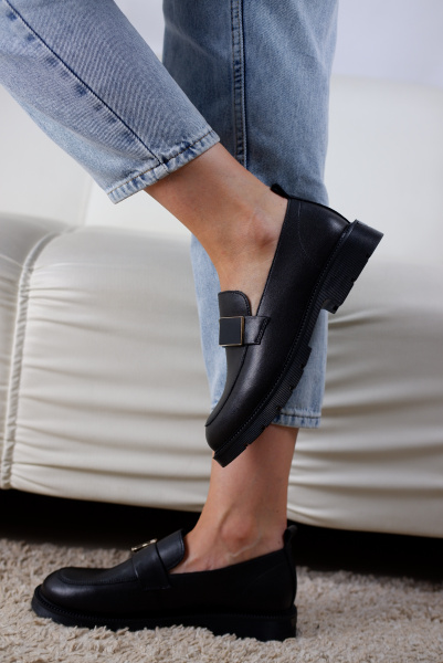 Лоферы женские <12R9-15-101-1= ч/к>