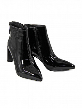 Ботильоны женские демис <B73-3363-25-1 ч/нат лак>