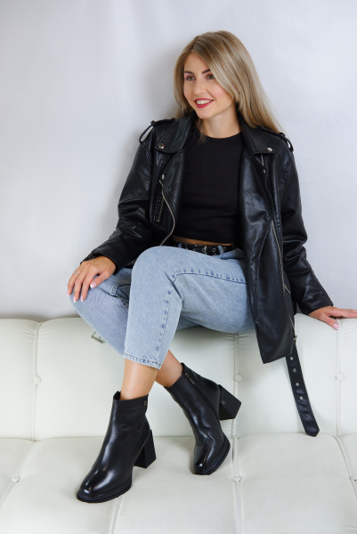 Ботильоны женские зимние <22G542-K133-Y314G ч/к>