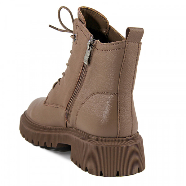 Ботинки женские демис <32W10-5-108B темно-беж/к>