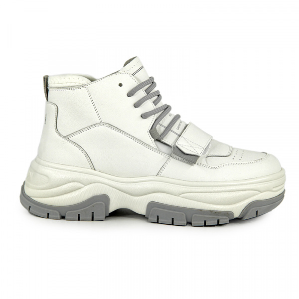 Кеды женские демис <8886-5= бел+серы/к>