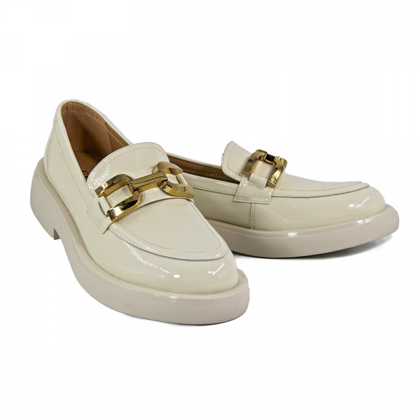 Лоферы женские <2201-8-2= мол/нат лак к>