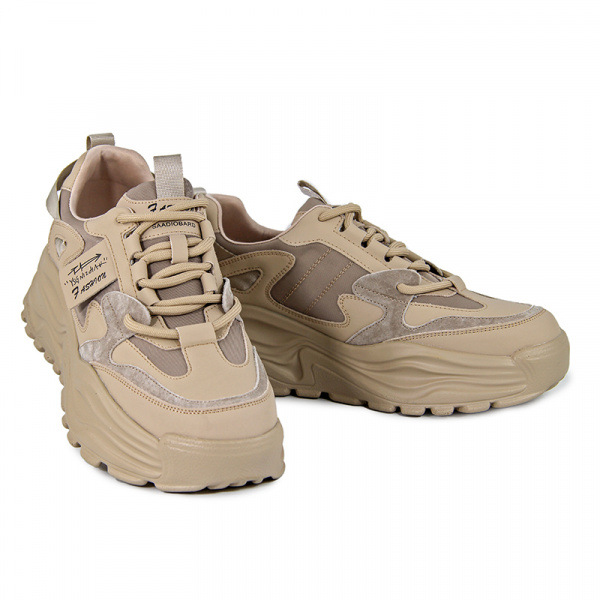 Кроссовки женские лето <C2599-1= беж/эко к+т>