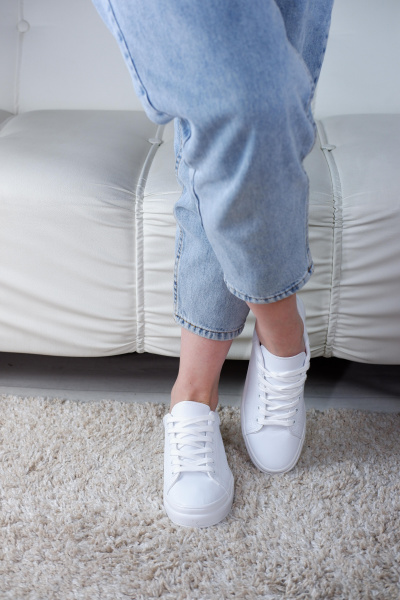 Кеды женские лето <66-068= бел/эко к>