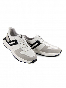 Кроссовки мужские <11-953X бел/з+к>