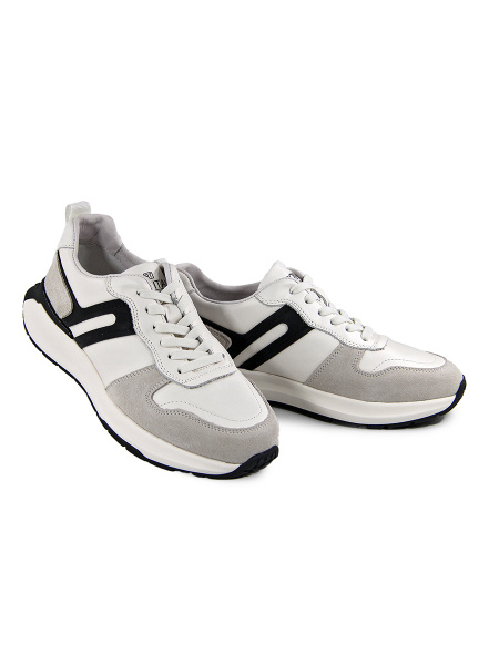 Кроссовки мужские <11-953X бел/з+к>