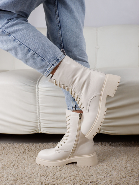 Ботинки женские зимние <ZJ85813-45-2= беж/к>