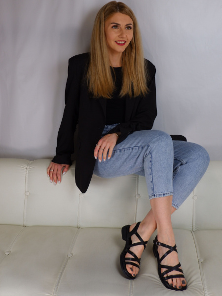 Сандалии женские <DM5256BP ч/к>