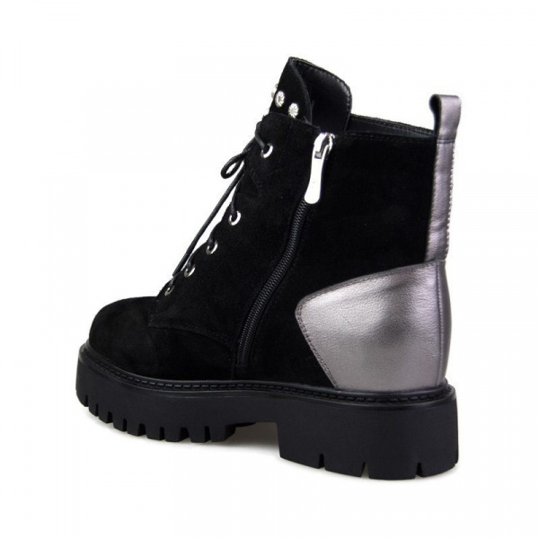 Ботинки женские зимние <XJ1630-HX506 ч+сере/з+к>